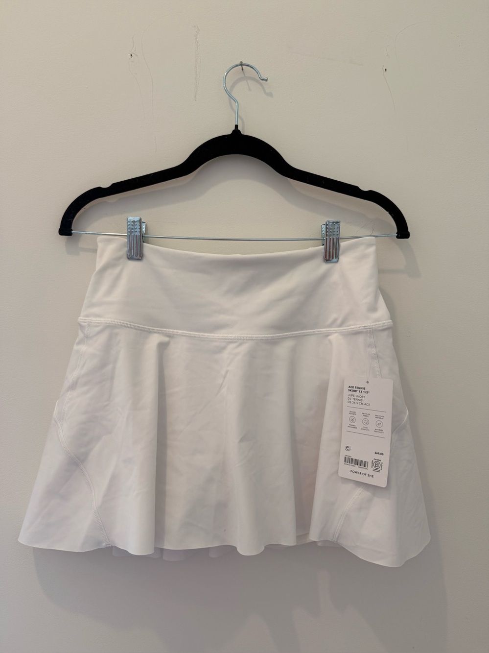 Athleta White Active Skater Tennis Skirt with Tag
